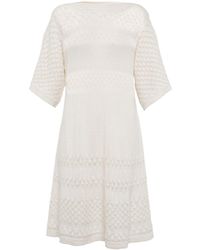 Fashion Dresses Empire Dresses See by Chloé See by Chlo\u00e9 Empire Dress green-natural white allover print casual look 