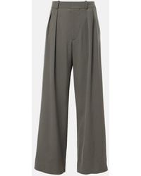 Wardrobe NYC - High-Rise Wool Wide-Leg Pants - Lyst