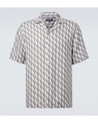 Frescobol Carioca - Roberto Printed Linen Bowling Shirt - Lyst