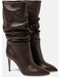 Paris Texas - Slouchy Leather Ankle Boots - Lyst