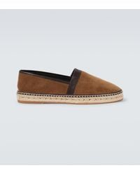 Manolo Blahnik - Espadrilles Nerano Aus Veloursleder - Lyst