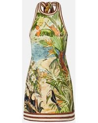 ALÉMAIS - X Mokshini Toucan Tango Cotton Minidress - Lyst