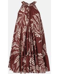 Poupette - Cleo Printed Cotton Minidress - Lyst