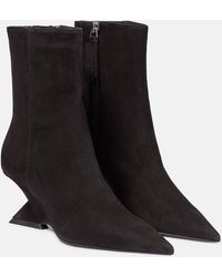 The Attico - Ankle Boots Cheope aus Veloursleder - Lyst