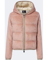 Moncler - Teddy Hooded Down Cardigan - Lyst