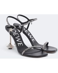 Loewe - Toy Embellished Suede Sandals - Lyst