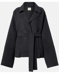 KHAITE - Alder Belted Wool Jacket - Lyst
