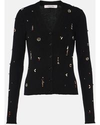 Dorothee Schumacher - Embellished Merino Embellished Wool Cardigan - Lyst