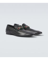 Gucci - Como Horsebit Leather Loafers - Lyst