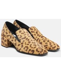Jimmy Choo - Eliot Slipper 45 Leopard-Print Calf Hair Pumps - Lyst