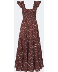 RIXO London - Kendall Polka Dot Cotton Midi Dress - Lyst