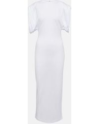 Wardrobe NYC - Ruched Jersey Midi Dress - Lyst