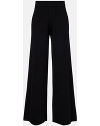 Max Mara - Lama Crepe Wide-Leg Pants - Lyst