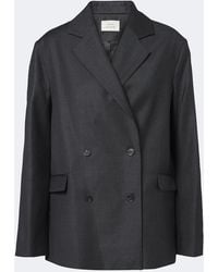 Loulou de Saison - Donau Double-Breasted Virgin Wool Blazer - Lyst