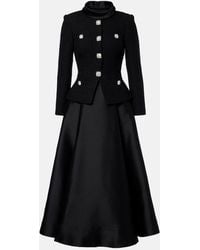 Self-Portrait - Boucle Taffeta Midi Dress - Lyst