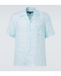 Vilebrequin - Charli Floral Linen Bowling Shirt - Lyst