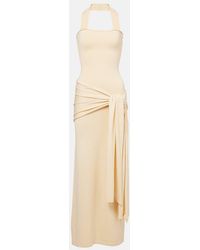 AYA MUSE - Knitted Silk And Cotton Maxi Dress - Lyst