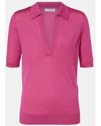 Gabriela Hearst - Frank Cashmere And Silk Polo Shirt - Lyst
