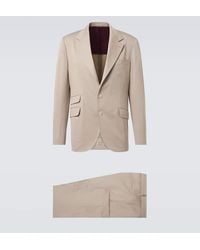 Brunello Cucinelli - Anzug Aus Baumwolle Und Kaschmir - Lyst