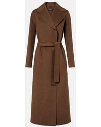 Max Mara - Poldo Virgin Wool Wrap Coat - Lyst