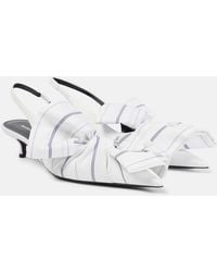 Balenciaga - Leather Slingback Pumps For - Lyst