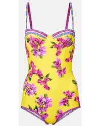 Dolce & Gabbana - Floral Swimsuit - Lyst