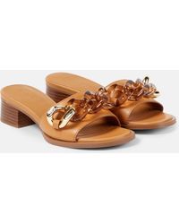 See By Chloé - Embellished Leather Mules - Lyst