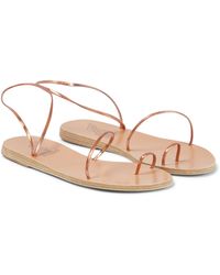 Ancient Greek Sandals - Chora Iridescent Leather Sandals - Lyst