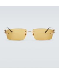 Cartier - Panthere De Cartier Rectangular Sunglasses - Lyst