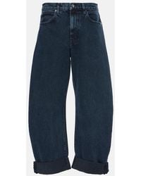 FRAME - Bubble High-Rise Barrel-Leg Jeans - Lyst
