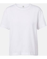 TOTEME - Cotton Jersey T-Shirt - Lyst