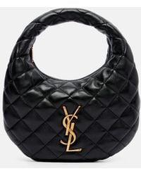 Saint Laurent - Icarino Baby Quilted Leather Top-Handle Bag - Lyst