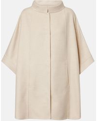 Loro Piana - Salzburg Leather-Trimmed Cashmere Cape - Lyst