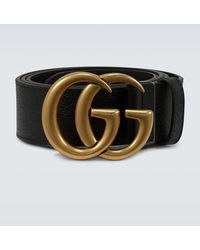 Gucci - GG Logo Leather Belt - Lyst