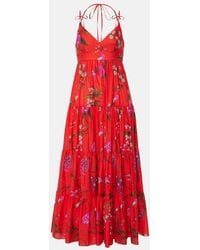 Erdem - Floral Cotton-blend Maxi Dress - Lyst