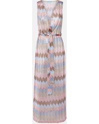 Melissa Odabash - Vestido Largo Bria De Punto Con Cinturon - Lyst