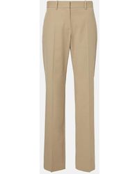 The Row - Selvie Cotton Straight Pants - Lyst