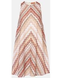 Missoni - Zigzag Knitted Minidress - Lyst