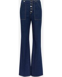 Veronica Beard - Crosbie High-rise Wide-leg Jeans - Lyst