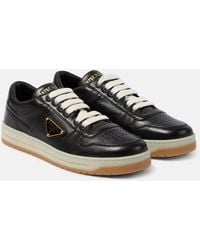 Prada - Downtown Nappa Leather Sneakers - Lyst