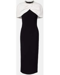 Roland Mouret - Crystal-Embellished Crepe Cocktail Dress - Lyst