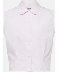 Thom Browne - Sleeveless Cotton Shirt - Lyst