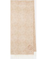 Loewe - Anagram Wool And Cashmere Scarf - Lyst