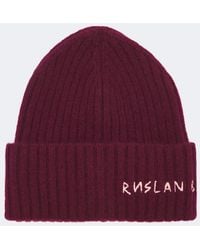 Ruslan Baginskiy - Logo Ribbed-Knit Cashmere Beanie - Lyst