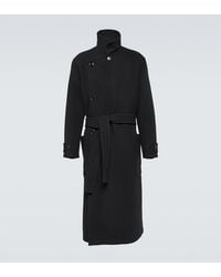 Lemaire - Double-Sided Wool Coat - Lyst