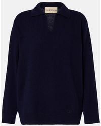 Valentino - Cashmere Polo Sweater - Lyst