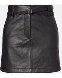 Sportmax - Minirock Patto Aus Leder - Lyst