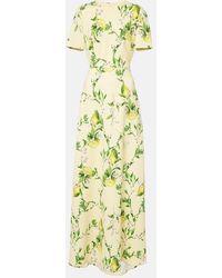 Monique Lhuillier - Floral Maxi Dress - Lyst