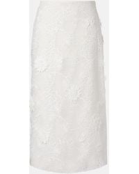 Dorothee Schumacher - Sheer Meadow Floral Organza Midi Skirt - Lyst