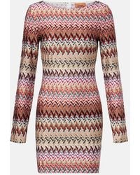 Missoni - Long-Sleeve Mini Dress - Lyst